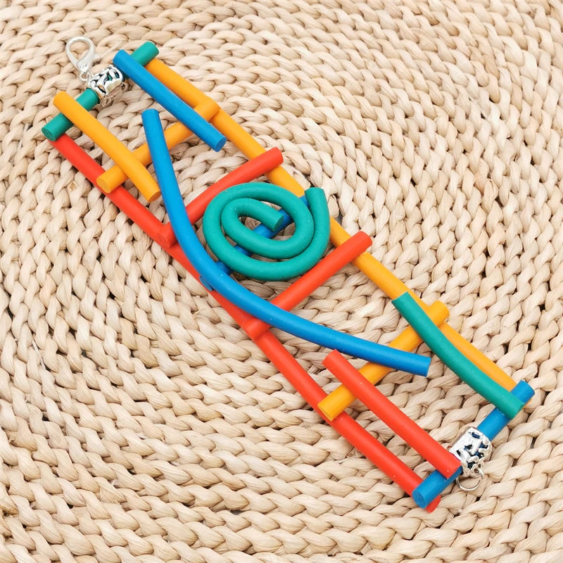 Vintage Rubber Rope Chain Bracelet for Women