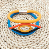 Vintage Rubber Rope Chain Bracelet for Women