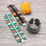 Rubber Bracelets Women Punk Style Hip Hop Jewelry Charms Bangles Cuff