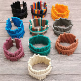 Rubber Bracelets Women Punk Style Hip Hop Jewelry Charms Bangles Cuff