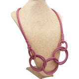 Rubber Chain Necklace For Women Elasticity Jewelry Sweater Chains
