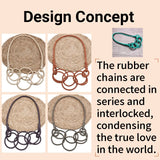 Rubber Chain Necklace For Women Elasticity Jewelry Sweater Chains