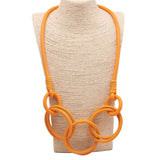 Rubber Chain Necklace For Women Elasticity Jewelry Sweater Chains