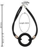 Rubber Short Chain Punk Necklace Pendant Boho Necklaces