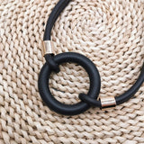 Rubber Short Chain Punk Necklace Pendant Boho Necklaces