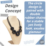 Double Layer Lucky Round Choker Necklace Gothic Pendant Jewelry