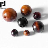 100pcs 4/6/8/10/12/14mm Wood Beads Spacer Bead DIY Bracelet Making Jewelry