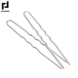 50pcs 70X1.2mm Raw Brass Hair Sticks U shape Hair Pins Blank Base Setting