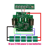 BAT618 Plastic Case for 10 x 21700 - PCB for 18V BAT610 BAT609G