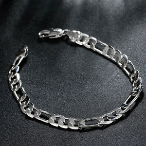 925 Silver 8" 4MM/6MM Chain Bracelet Wedding Gift