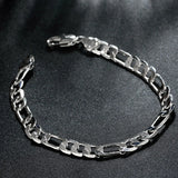925 Silver 8" 4MM/6MM Chain Bracelet Wedding Gift