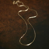 18" S925 Sterling Silver Chain Necklace For Women