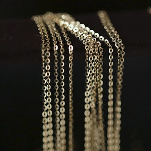 18" S925 Sterling Silver Chain Necklace For Women