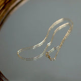 18" S925 Sterling Silver Chain Necklace For Women