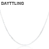 925 Sterling Silver 16-30 Inch Sideways Necklace for Man Woman