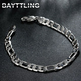 8 Inch Silver 4MM/6MM Chain Bracelet Wedding Gift Jewelry