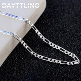 925 Silver 16-30 inch 2MM Chain Necklace For Women, Man Gift