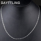 925 Silver 16-30 inch 2MM Chain Necklace For Women, Man Gift