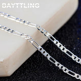 925 Silver 16-30 inch 2MM Chain Necklace For Women, Man Gift