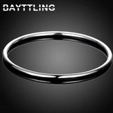925 Silver 1.5MM Round Circle Bangle for Woman Engagement
