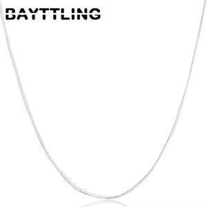 925 Silver Flat Snake Chain Necklace 2MM 16-30 Inch