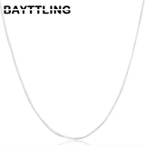 925 Silver Flat Snake Chain Necklace 2MM 16-30 Inch