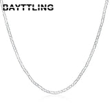 925 Silver 4MM Link Chain Necklace 16-30 Inch for Wedding Jewelry