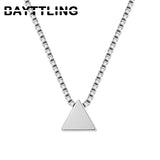 925 Silver Triangle Pendant Necklace 18-Inch for Women Wedding
