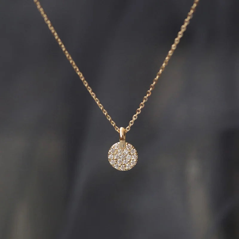 925 Silver Zircon Necklace Woman Wedding Jewelry