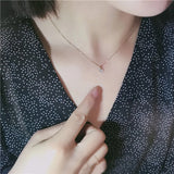 925 Silver Zircon Necklace Woman Wedding Jewelry