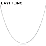 925 Silver 2MM Chain Necklace For Men Women 16-30 Inch
