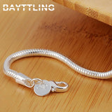 925 Silver Snake Chain Womens Bracelet