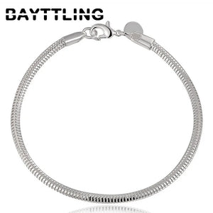 925 Silver Snake Chain Womens Bracelet