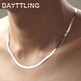 925 Silver Snake Chain Necklace 18/20 Inch for Women Men
