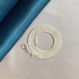 S925 Sterling Silver Snake Chain Necklace 1MM/2MM/3MM