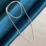 S925 Sterling Silver Snake Chain Necklace 1MM/2MM/3MM