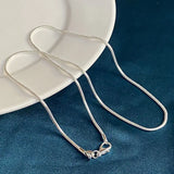S925 Sterling Silver Snake Chain Necklace 1MM/2MM/3MM
