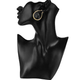 S925 Sterling Silver 44MM Gold/Rose Round Hoop Earrings For Women