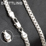 S925 Sterling Silver Gold/Silver 8/18/20/24 Inch Side Chain Necklace