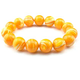 Natural Golden Belt Conch Shell Bracelet Stretch 6mm 8mm