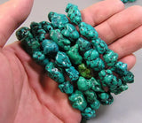 Tibet Natural Enhanced Turquoise Nugget Beads Bracelet Stretch