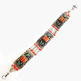 Indian Bollywood Copper Inlaid Stone Clasp Bangles