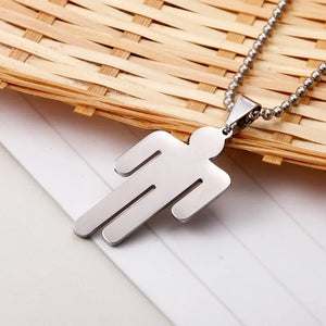 Stainless Steel Human Pendant Necklace for Fans
