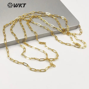 Brass Faceted Link Chain Oval Jewelry Necklace DIY
