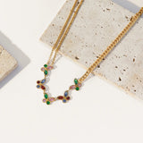Colorful Crystal Butterfly Choker Necklace for Women Girl Neck Chain