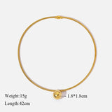 316L Stainless Steel Bead Ball Chokers Necklace For Women Girl