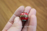 Tibetan Brass Mantras Amulets Beads 17mm Nepal Resin 4 PCS Beads Lot