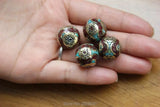 Nepal Beads Diy Ball Beads Tibetan Brass Stone Round Beads Pendant