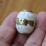 BD210 Nepal Beads 28mm*24mm Mantras Shell Beads 2 PCS