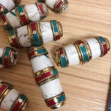 Tibetan Brass Conch Shell Bead for Jewelry Making Nepal Charm 1 Piece